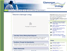 Tablet Screenshot of glamorganurology.com